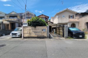 【新着物件★北区上賀茂向繩手町★条件なし土地】閑静な住宅街♪前道約6.0m×間口約6.7mの開放感♪お好きな工務店・建築会社で建築可能♪生活に便利な立地です♪